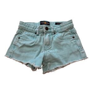 Lucky Brand Riley Cut Off Distressed Denim Shorts Size 5 (youth) Adjust Waist